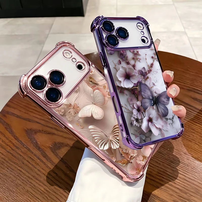 Vivo Y28 - Adorable Butterfly Electroplated Case For VIVO