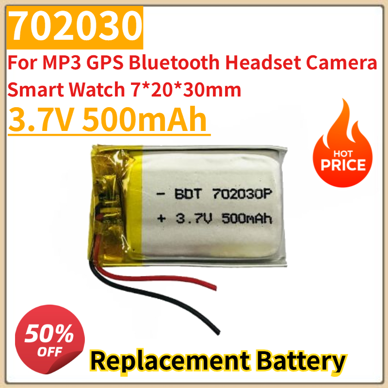 New 3.7V 500mAh 702030 Lithium - đánh giá và giá Smartwatch Headset