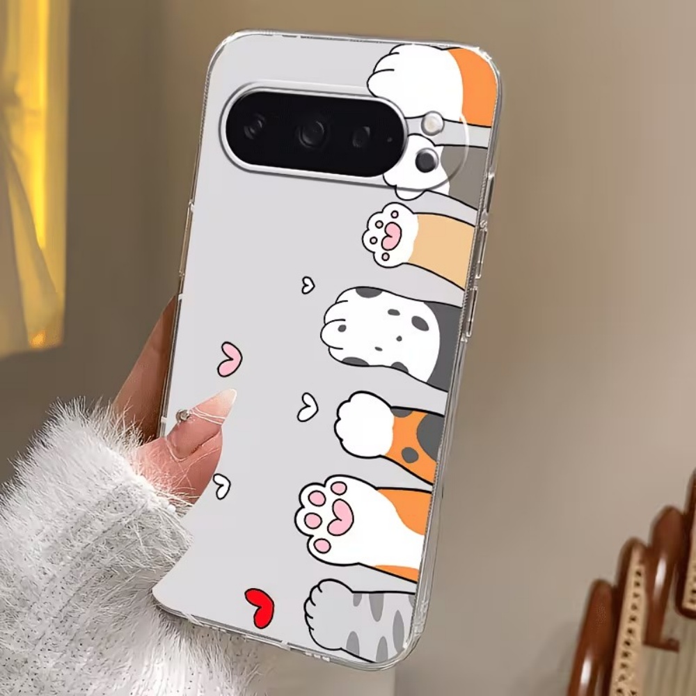 Cartoon Cat Paw Print Crystal  - đánh giá và giá Google Pixel 9