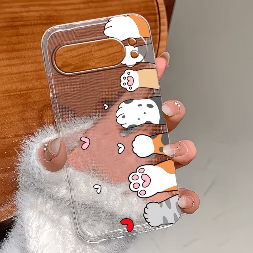 Cartoon Cat Paw Print Crystal  - đánh giá và giá Google Pixel 9