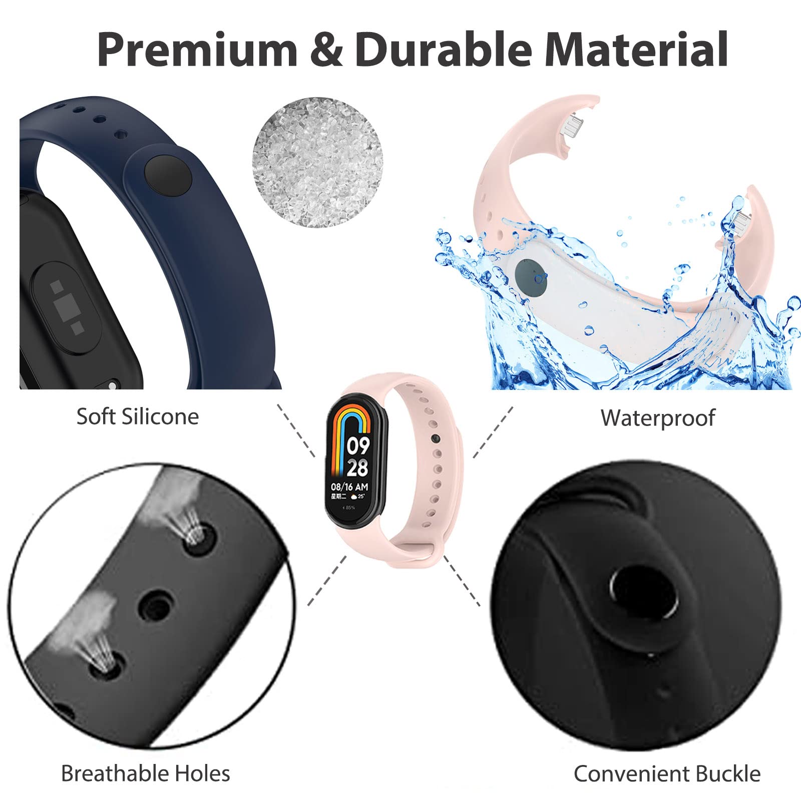 Bracelet for Mi band 8 Strap S - đánh giá và giá Sport Loop Strap