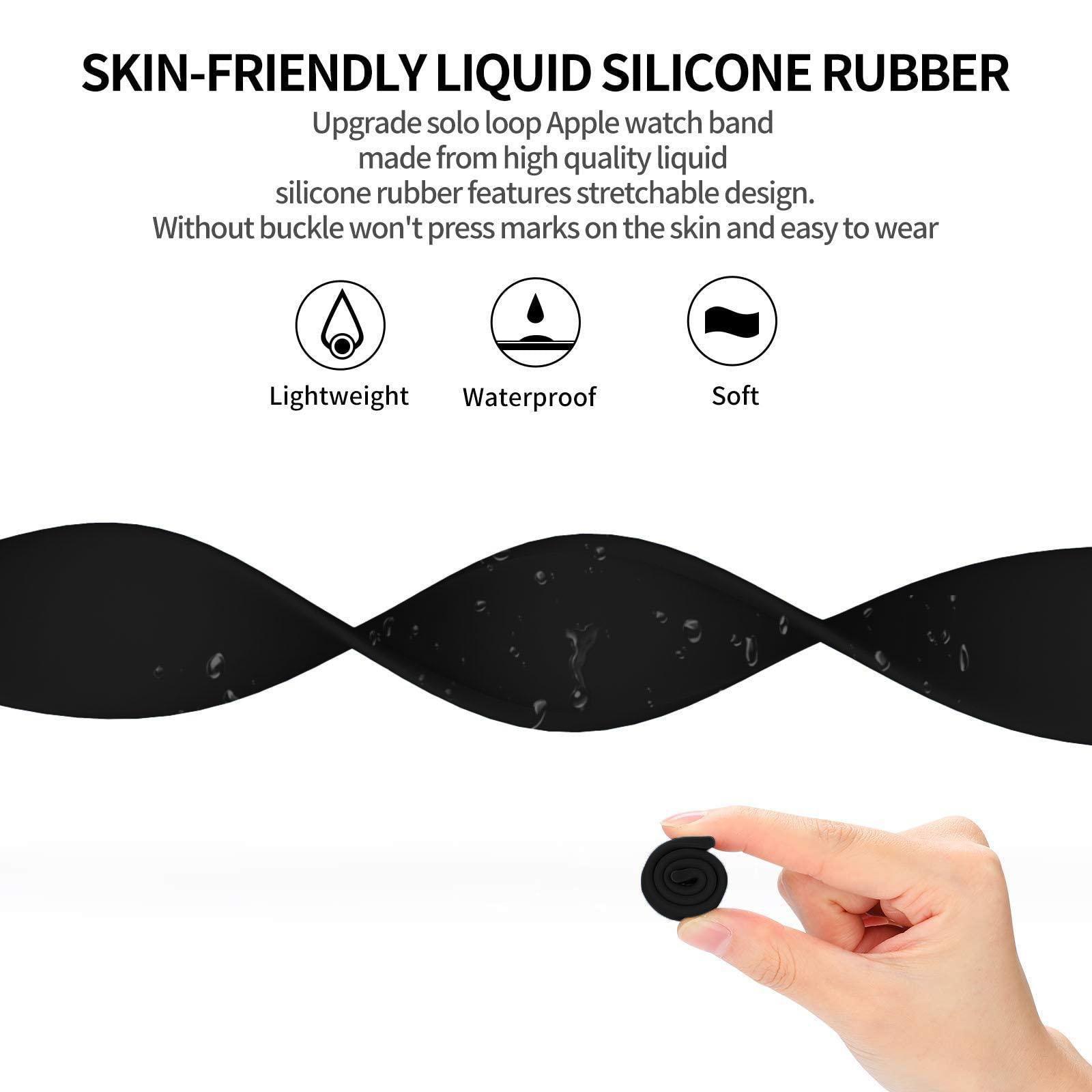 Solo Loop silicone for apple W - đánh giá và giá Sport Loop Strap