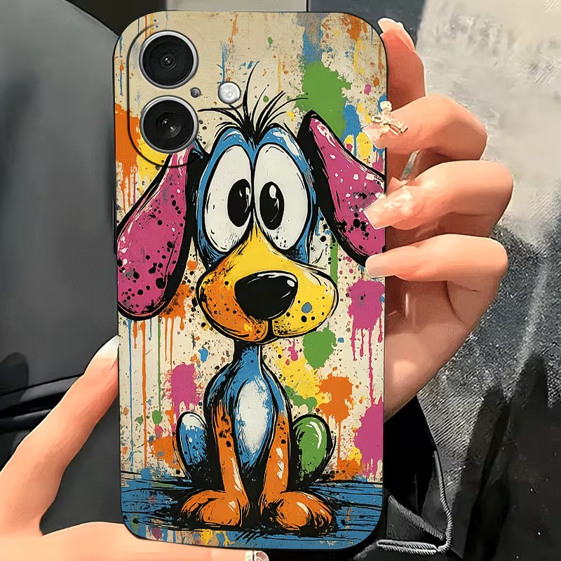 Graffiti Colored Puppy TPU Pho - đánh giá và giá Apple Iphone 16