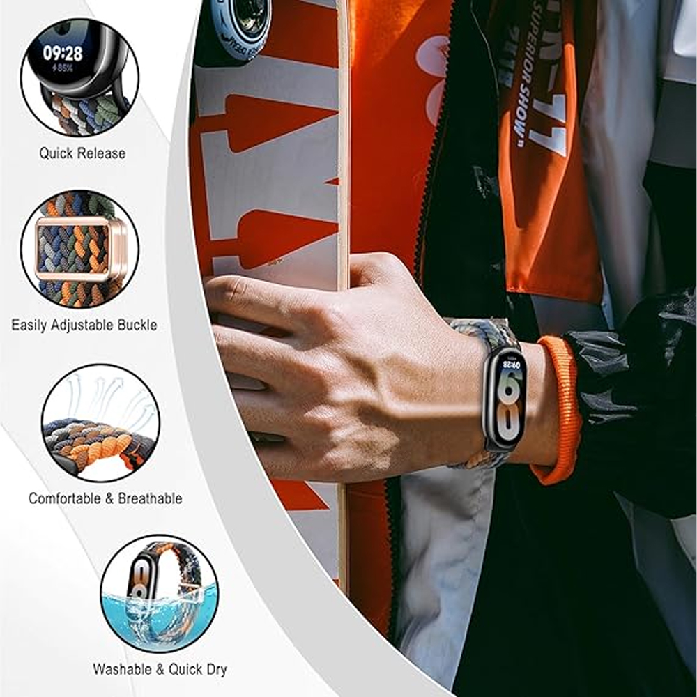Straps for Xiaomi Mi Band 10 9 - đánh giá và giá Solo Loop Strap