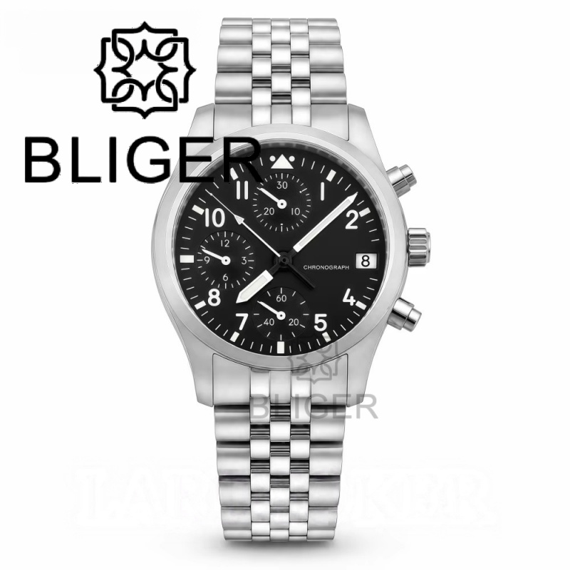 BLIGER Full Black Brushed 38mm - đánh giá và giá Accessories With Watch