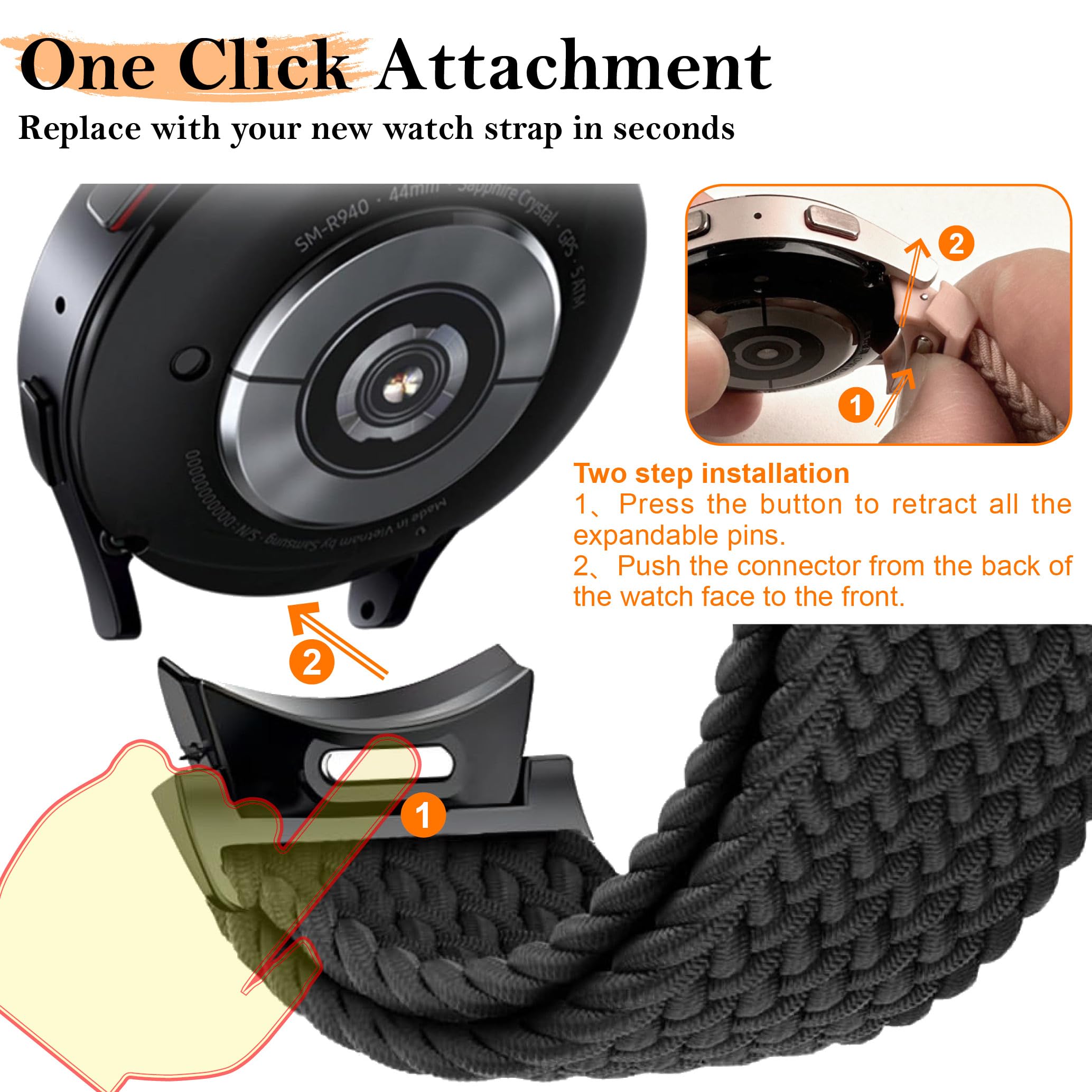 Braided Band For Samsung Galax - đánh giá và giá Solo Loop Strap