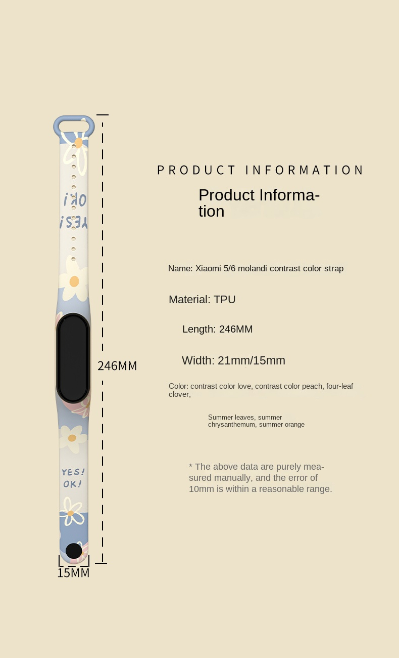 HeroIand Morandi Printing Patt - đánh giá và giá Xiaomi Smartwatch Accessories