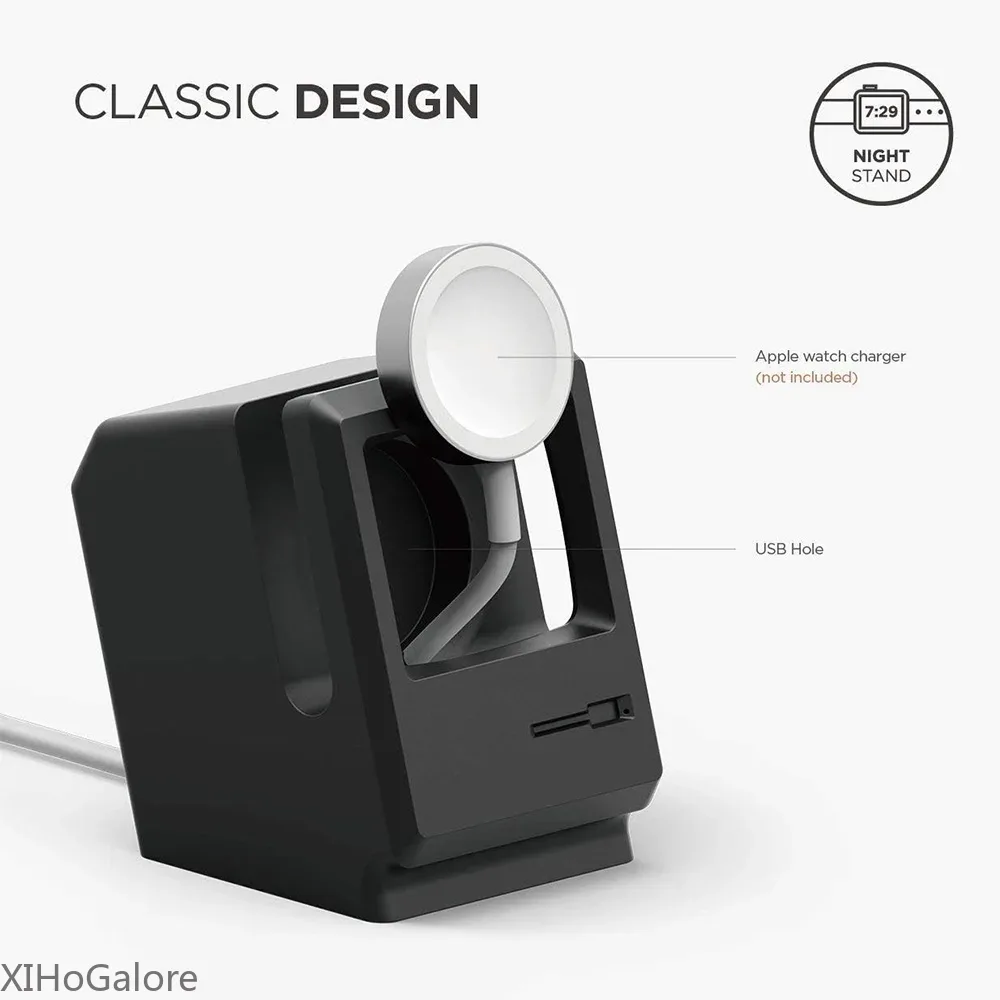 Retro Computer Pattern Silicon - đánh giá và giá Watch Charging Dock