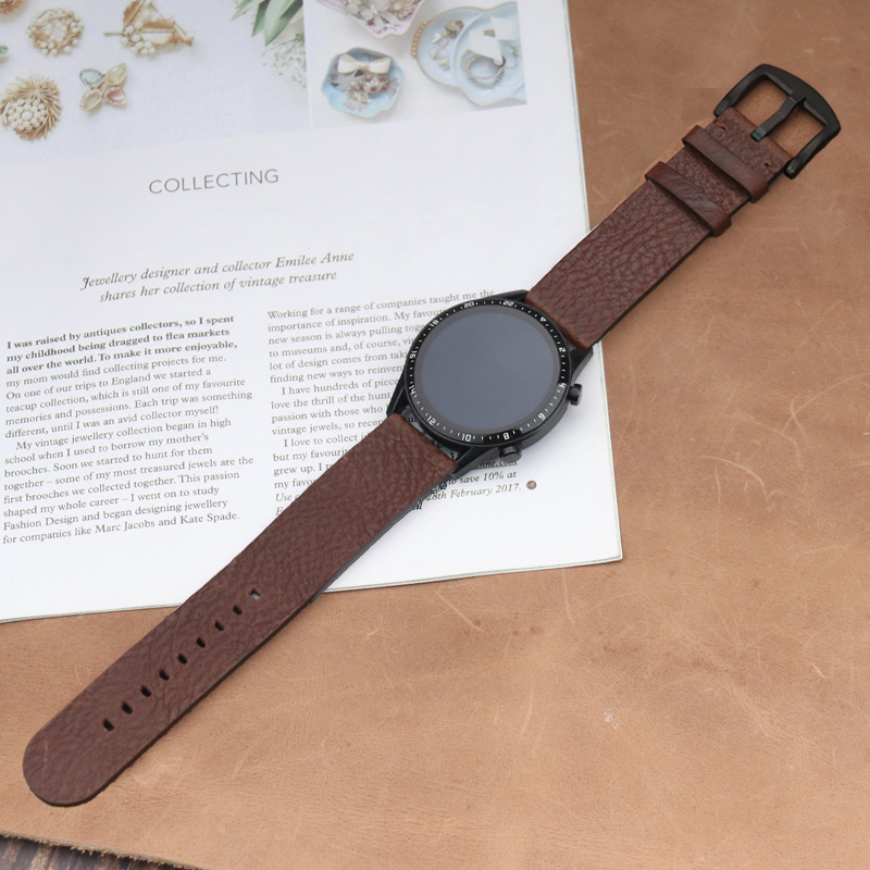 Ý Calfskinl Đồng Hồ 22Mm Dây D - đánh giá và giá Smartwatch Accessories Shop
