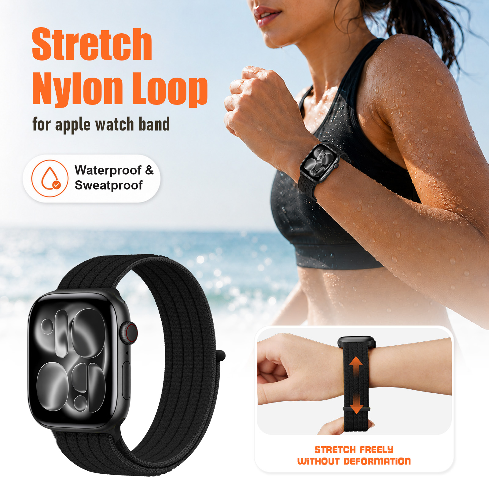 Nylon Loop Strap For Apple Wat - đánh giá và giá Solo Loop Strap