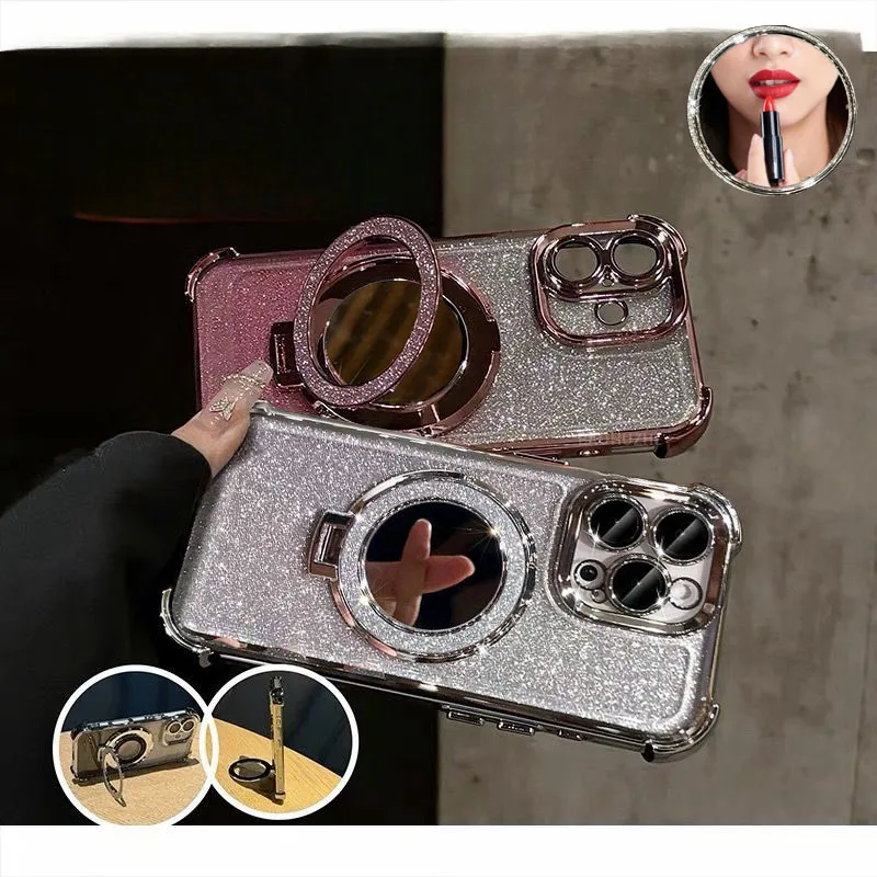 Glitter Mirror Holder Case For - đánh giá và giá Vivo Y28